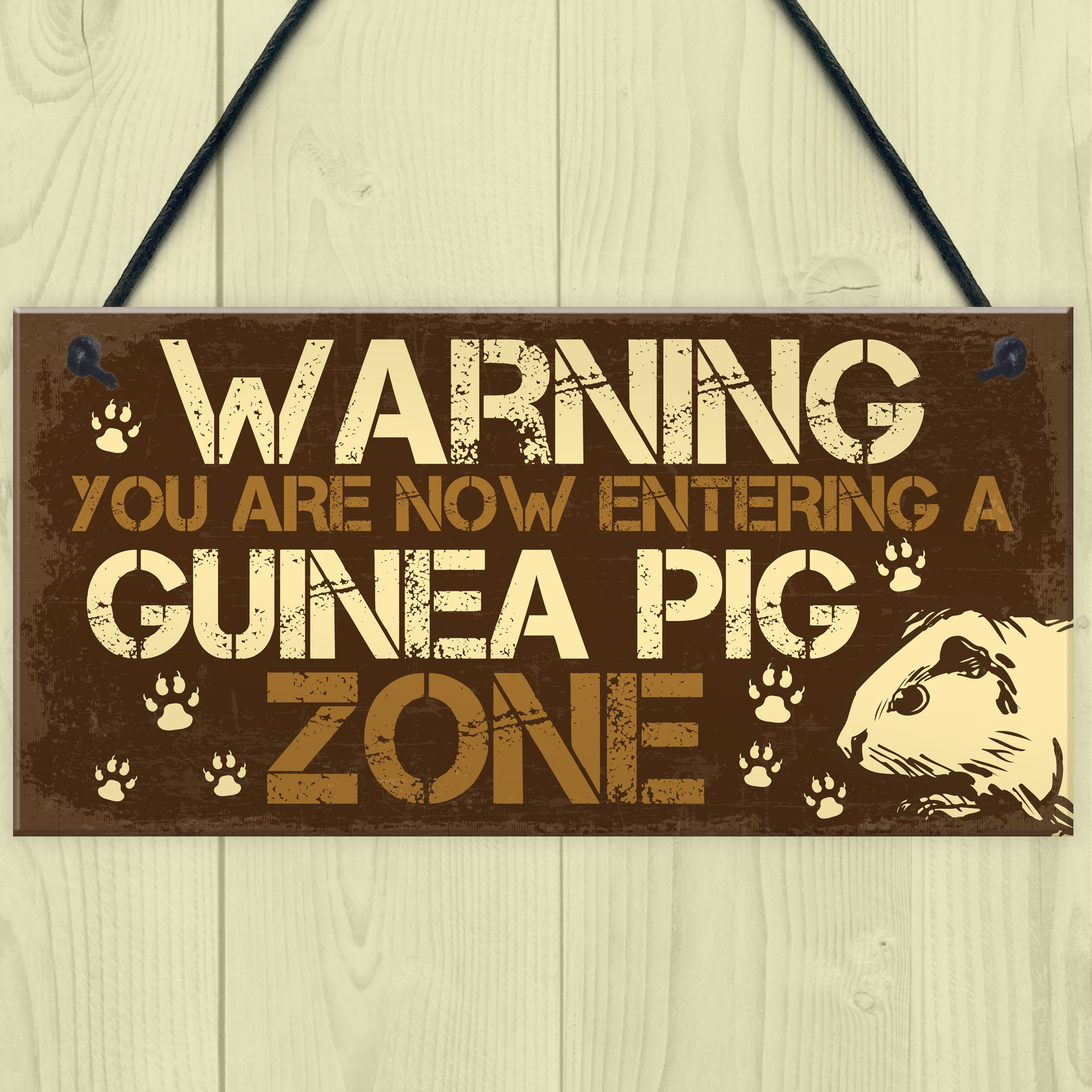 Beware Of The Guinea Pig Sign For Guinea Pig Lovers Pet Alert Funny Pet