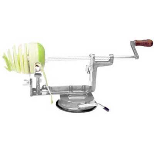 Apple Peeler on Apple Peeler Corer And Slicer With Non Slip Base   Silver