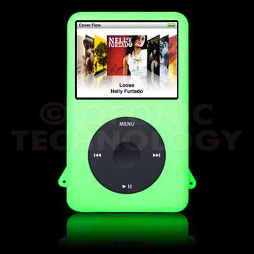 Ipod  on Silicone Gel Skin Case For Ipod Classic 80gb   Green