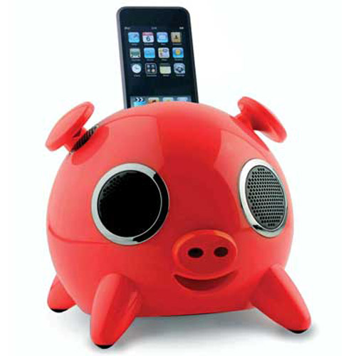 Iphone  on Ipig Speakers For Ipod And Iphone   Red