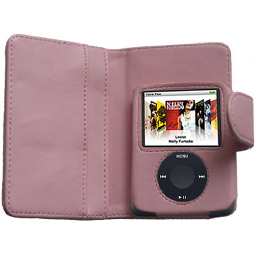 Ipod Nano  Generation Armband Nike on Leather Case Wallet For Ipod Nano 3rd Generation   Rose Pink