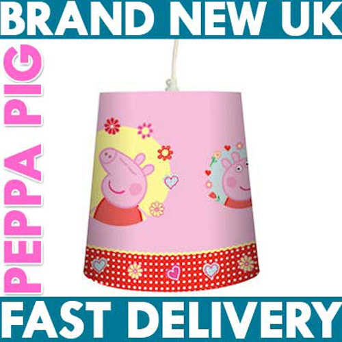 new-peppa-pig-pendant-light-shade-pink-ebay