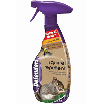 Squirrel Repellent Spray - Large 750ml INSTANT RELIEF - NEW & NATURAL