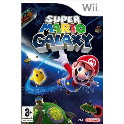  Headset on Wii Game Super Mario Galaxy