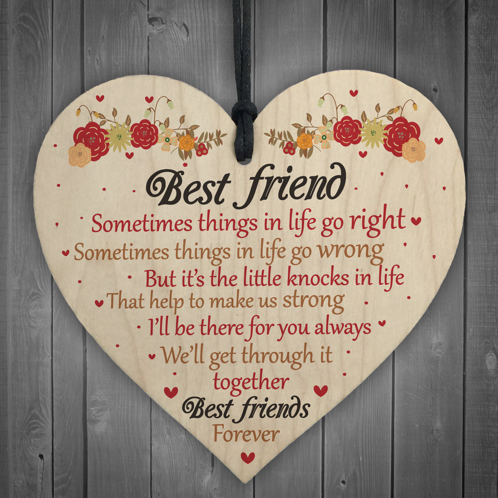 Best Friends Forever Friendship Hanging Heart Special Love Gift BFF 