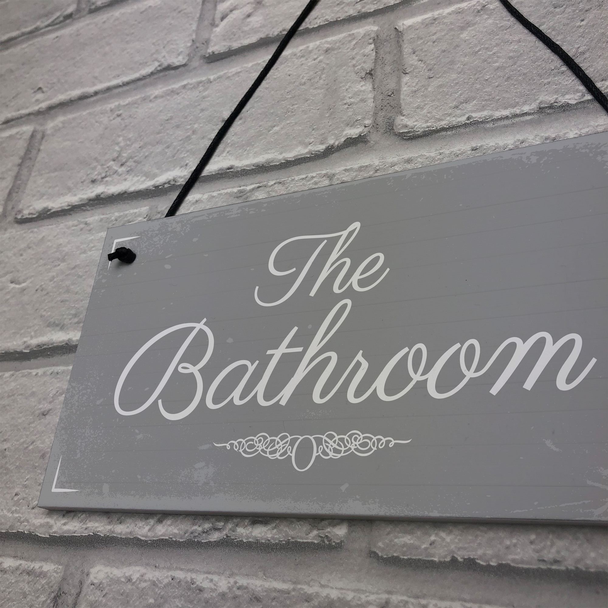 'THE BATHROOM' Shabby Chic Door Sign Plaque Sign for Toilet or Bathroom ...