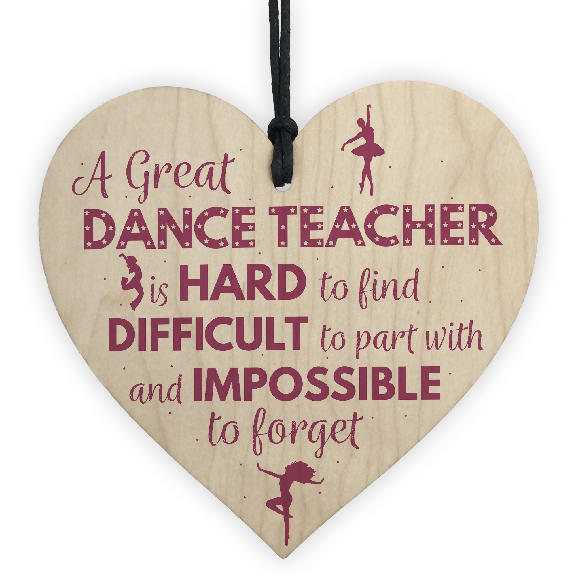 Handmade Heart Thank You Dance Teacher Gift Goodbye Gift For Her