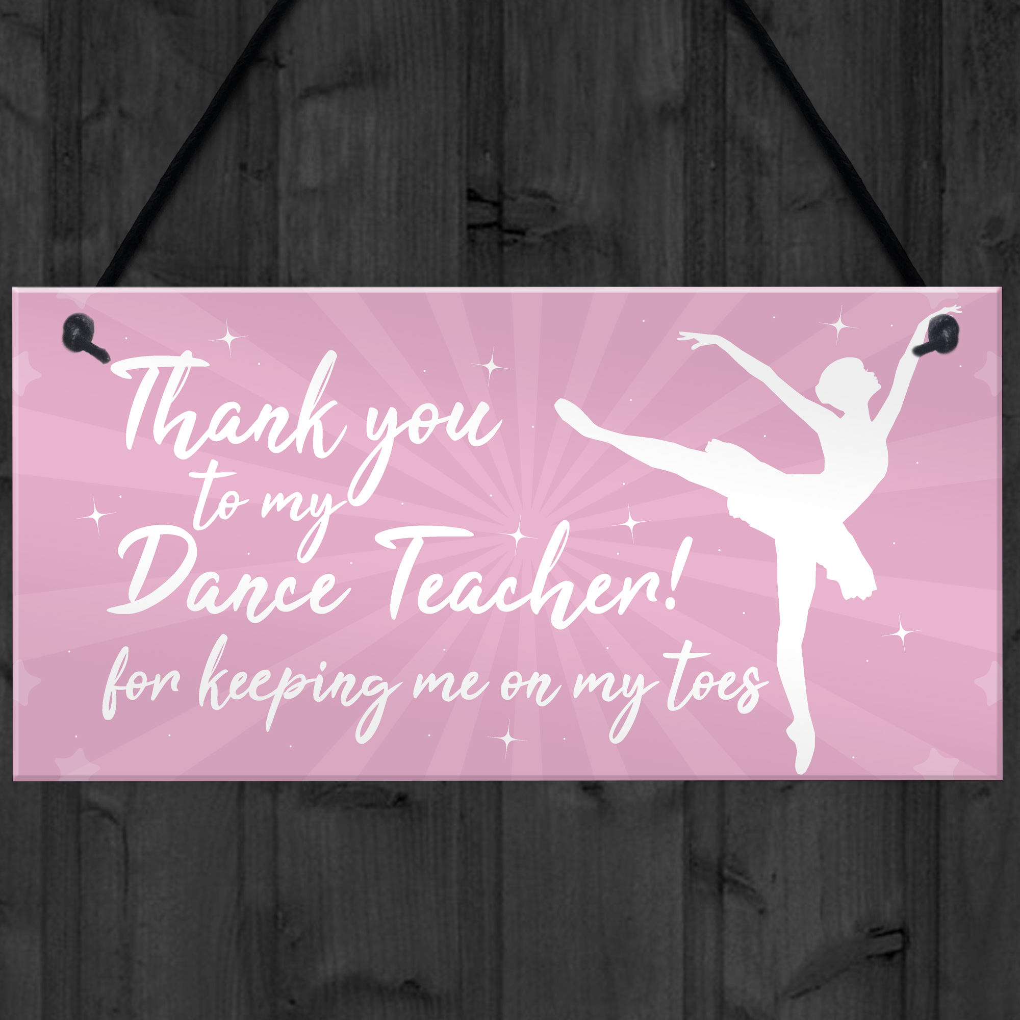 Thank You Dance Teacher Gift Hanging Plaque Goodbye Gift For Her ...