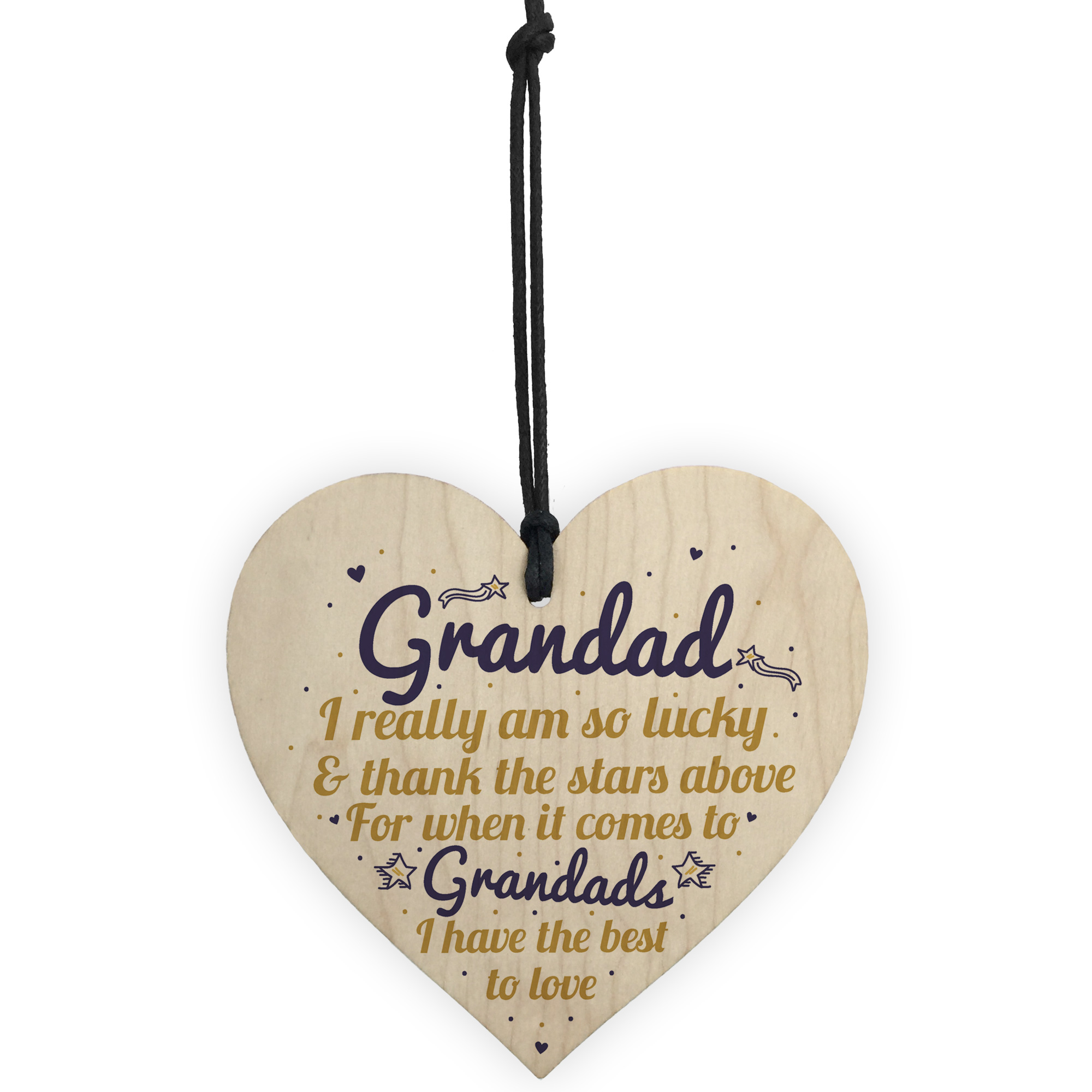 Download Best Grandad Gifts Wooden Heart Birthday Gifts For Him ...