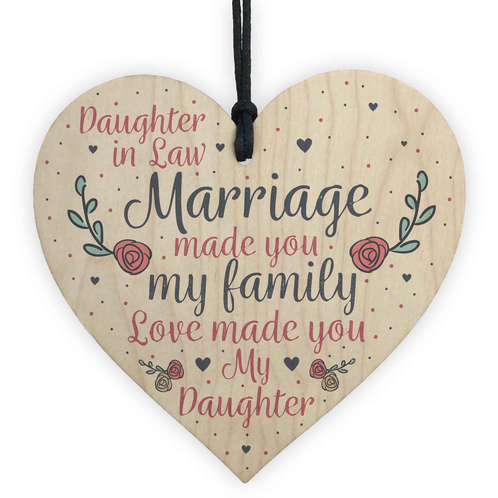 Wood Plaque Mother Daughter In Law Gift Wedding Gift 