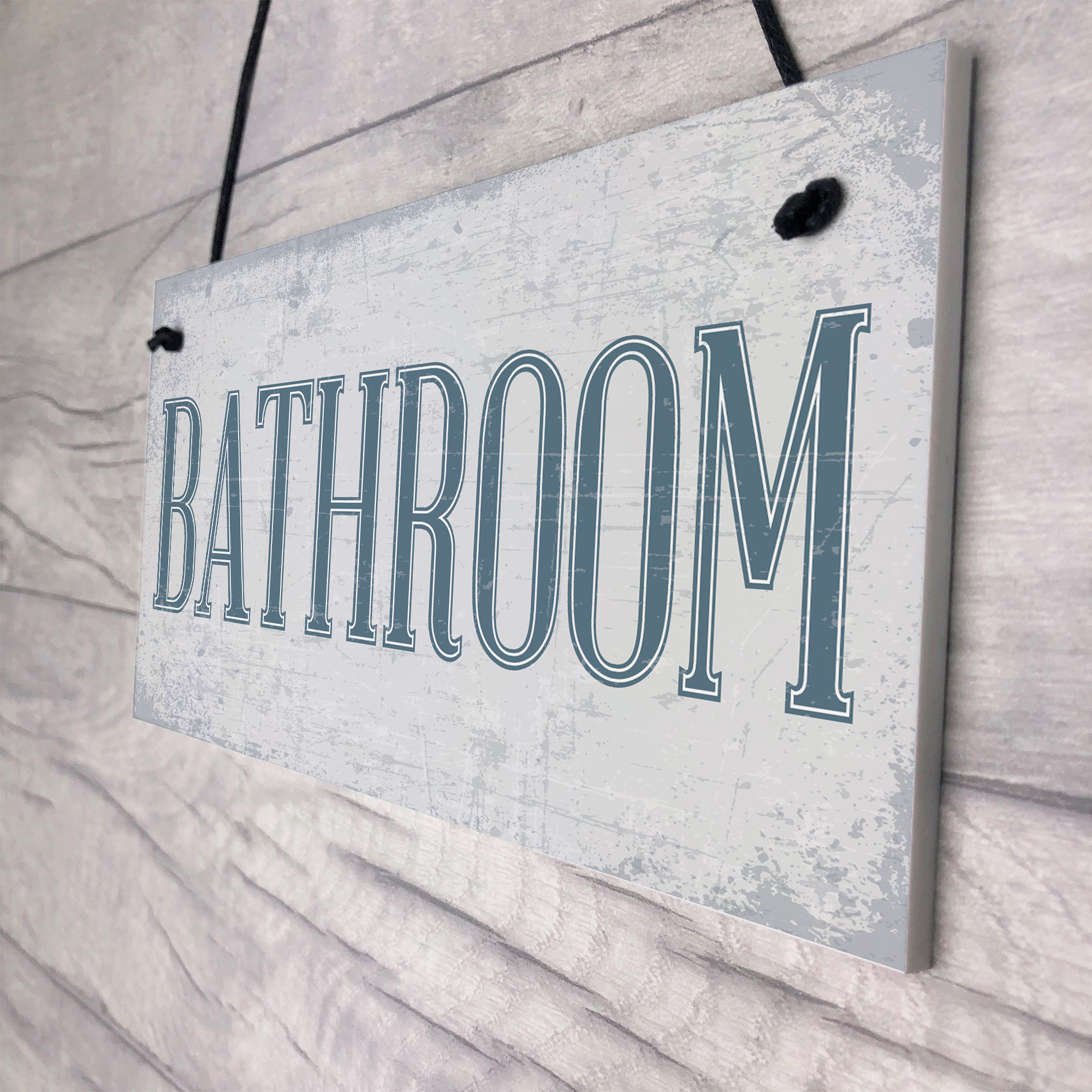 Shabby Chic Bathroom Sign Toilet WC The Loo Hanging Plaque Door Wall ...