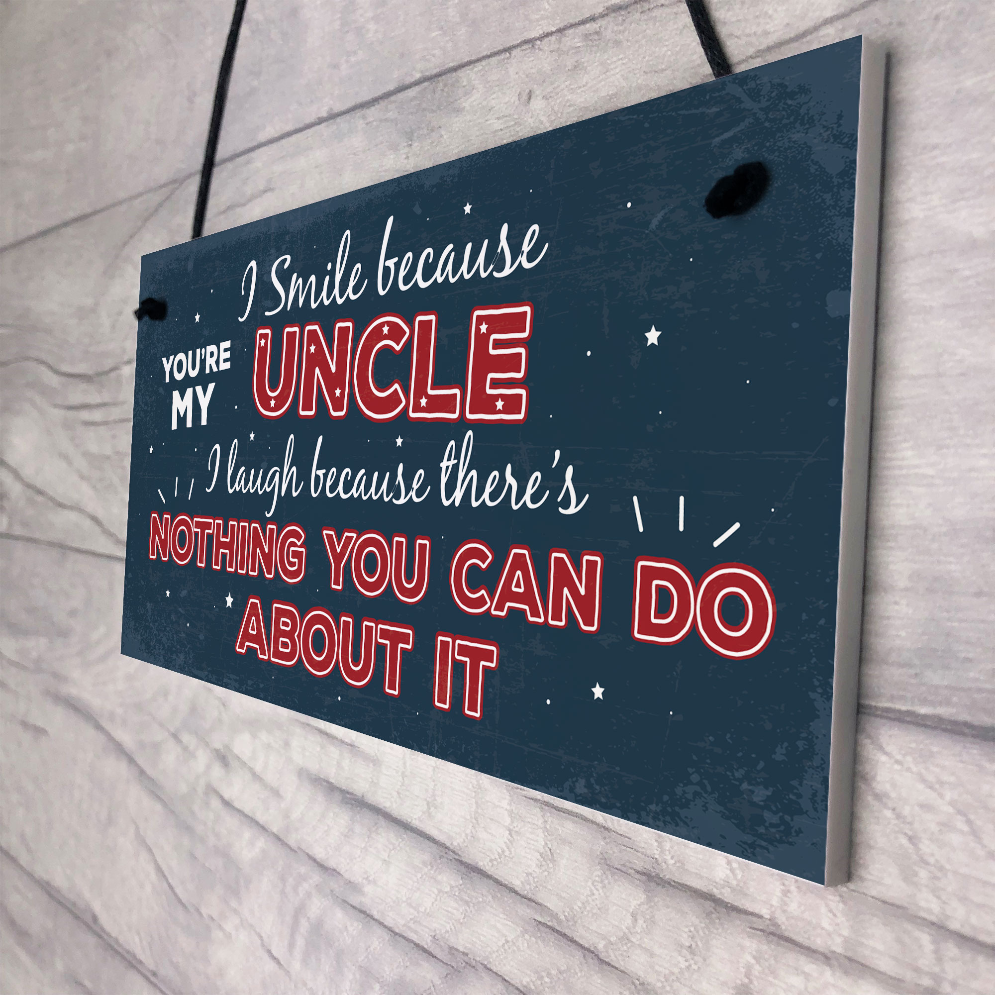 Funny Uncle Birthday Gifts Presents Hanging Plaque Keepsake Christmas