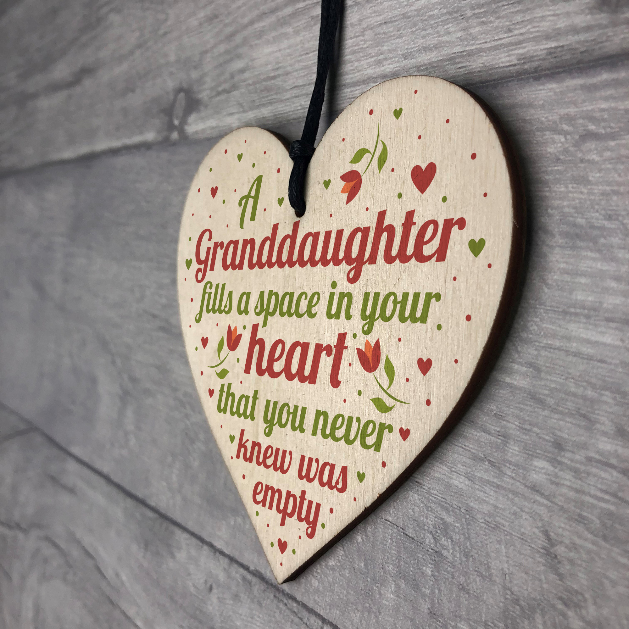 Granddaughter Plaque Keepsake Birthday Christmas Gift From Grandma Nan ...