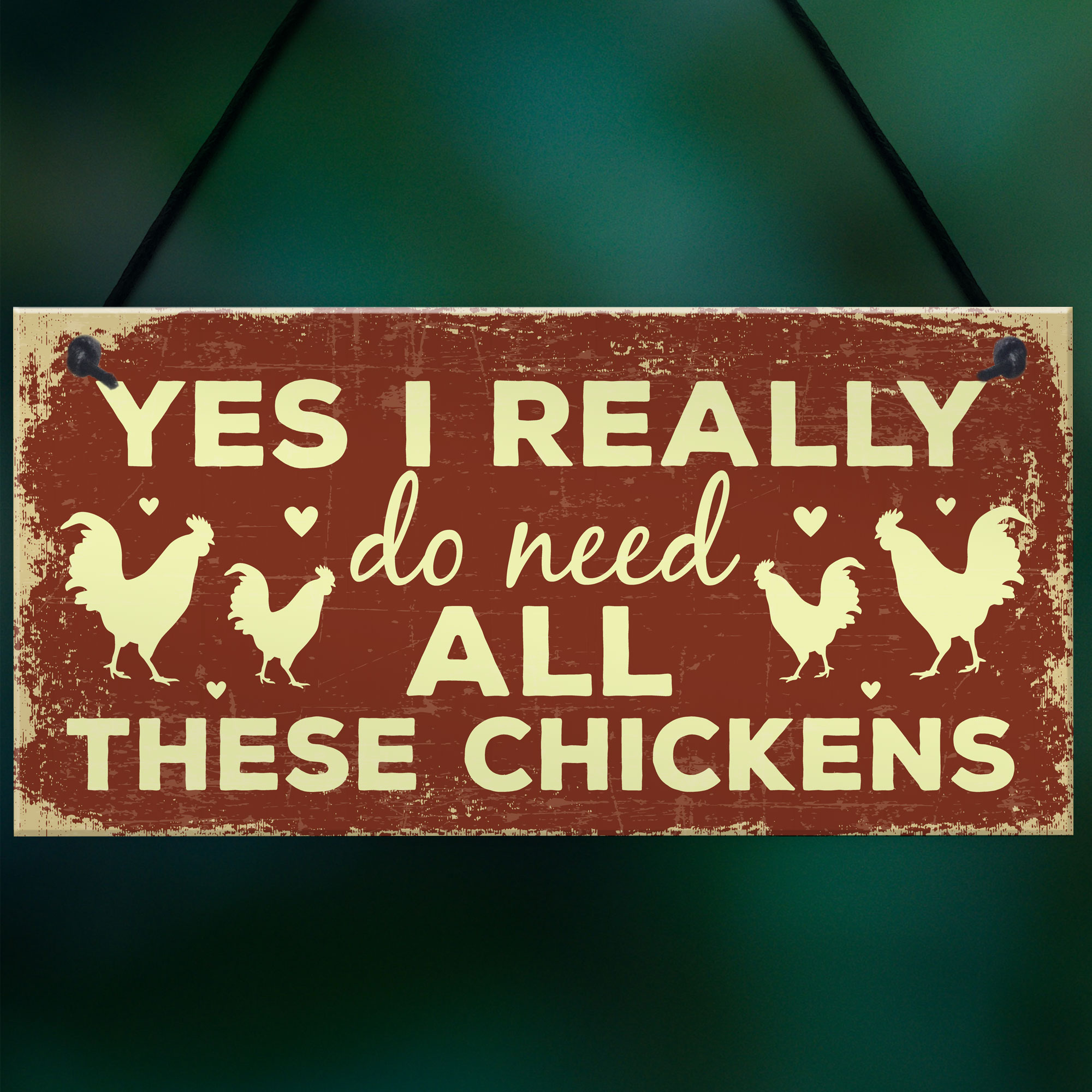 Funny Chicken Sign For Chicken Lovers Novelty Sign For Chicken Coop Hen