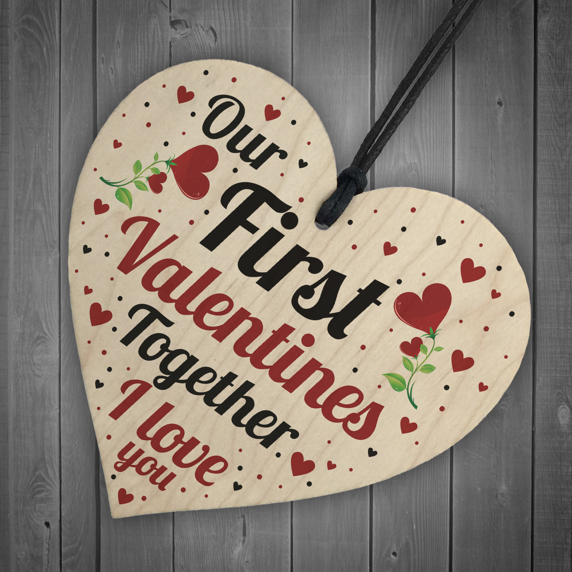 First Valentines Gift For Boyfriend Girlfriend 1st Valentines Card For ...