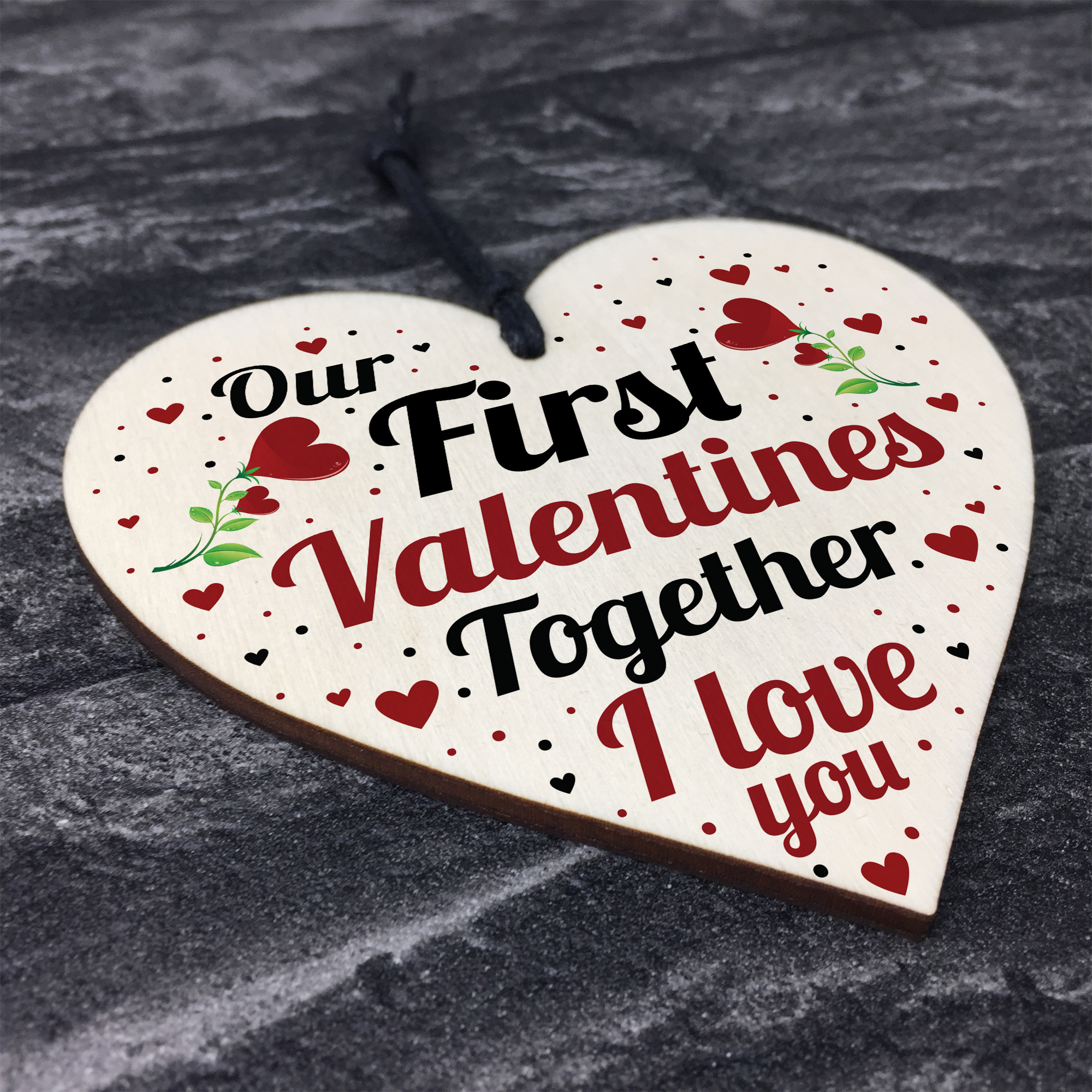 First Valentines Gift For Boyfriend Girlfriend 1st Valentines Card For ...