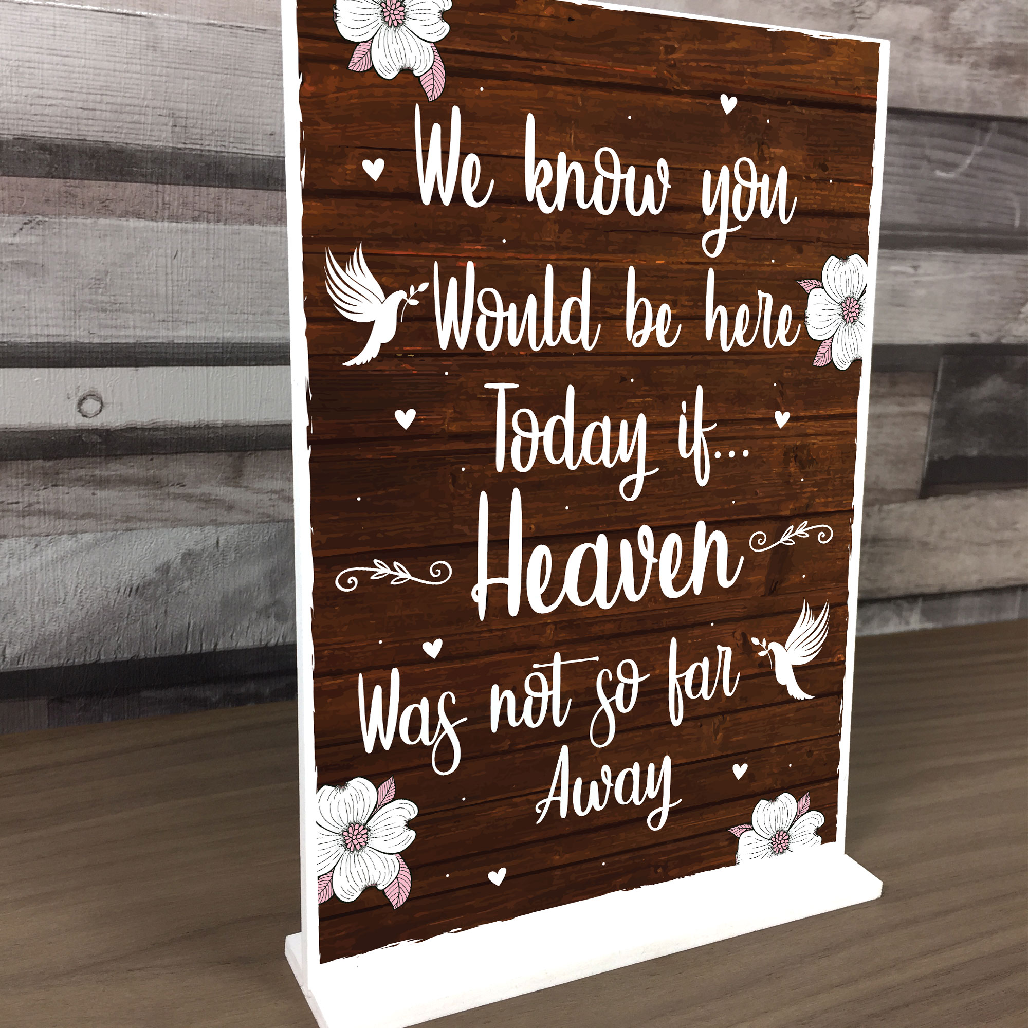 Memorial Wedding Table Sign Reception Wedding Decoration Remembrance