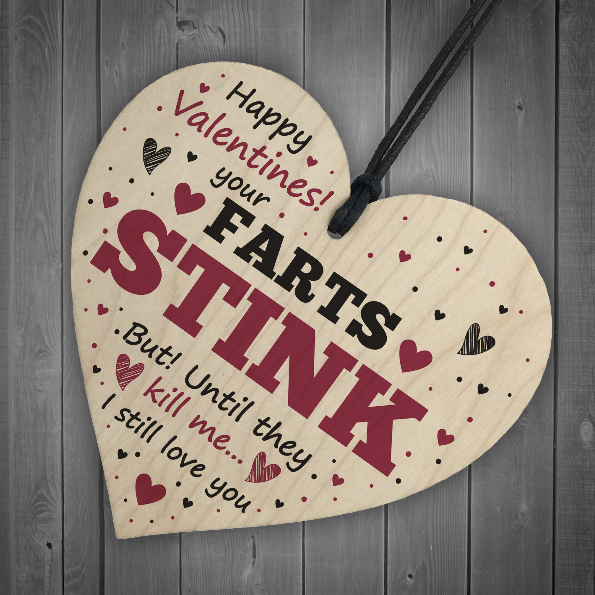 FUNNY Valentines Day Gift For Boyfriend Girlfriend Husband Wife Wood