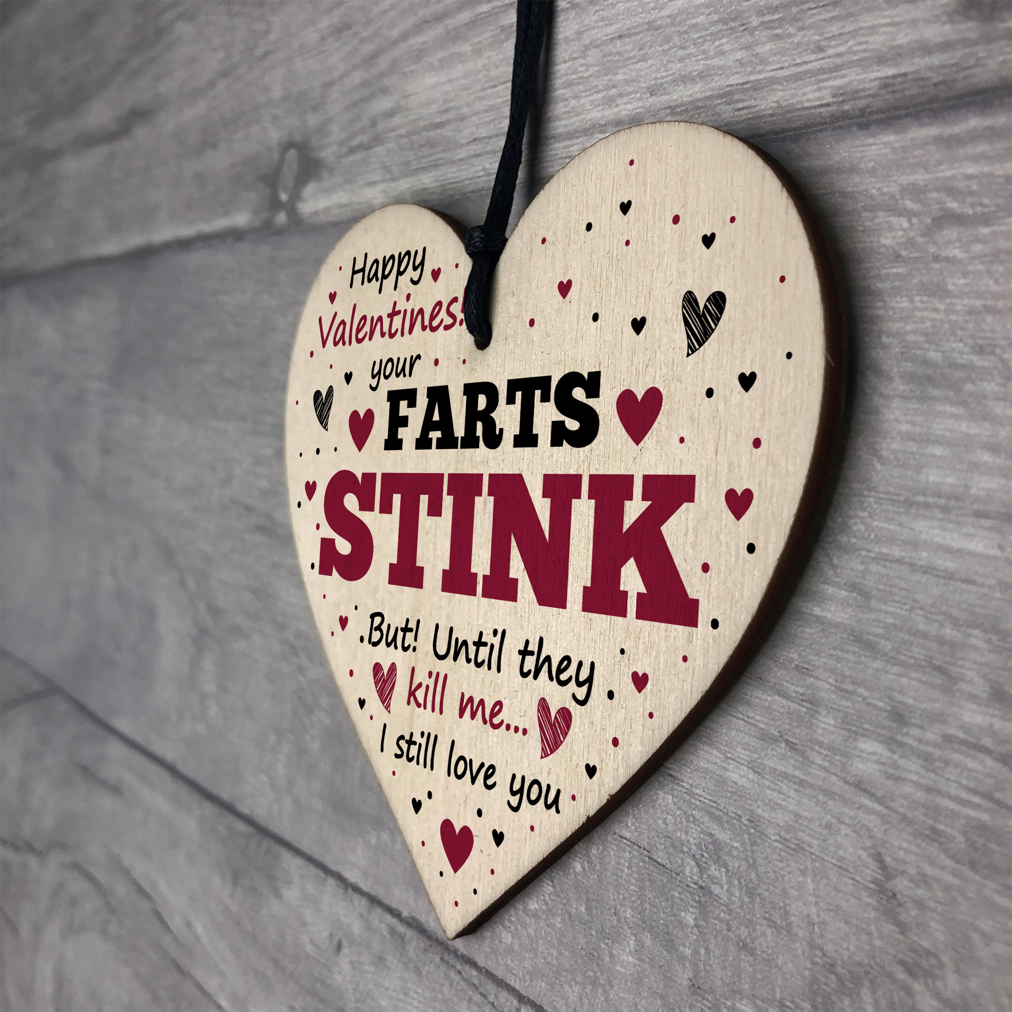 FUNNY Valentines Day Gift For Boyfriend Girlfriend Husband Wife Wood