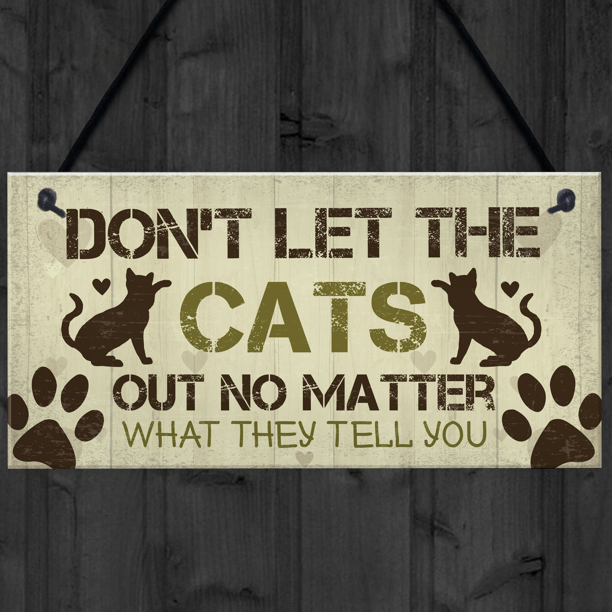 Funny Cat Signs And Plaque Cat Signs For Home Funny Cat T Pet Sign