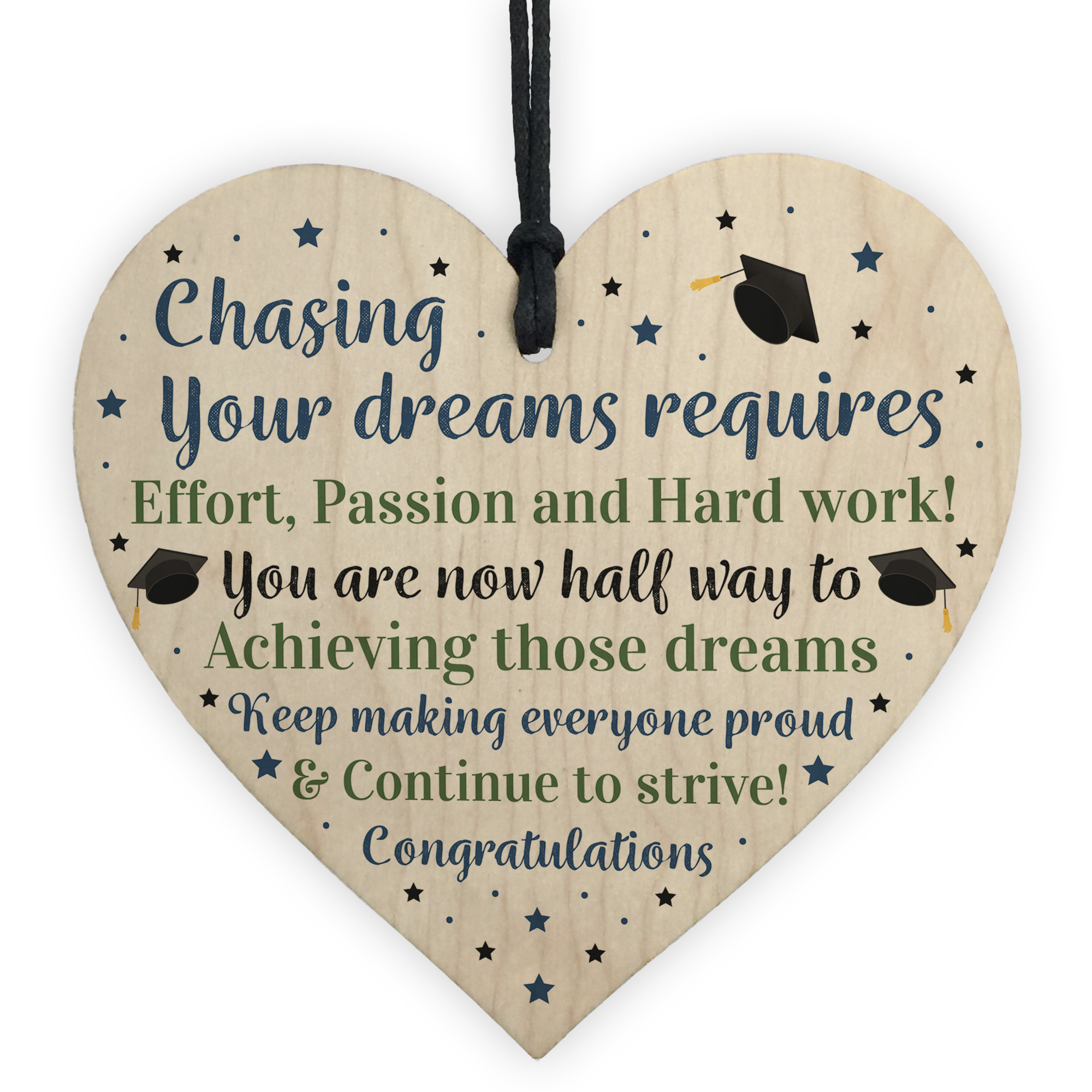 Congratulations Graduation Gifts Wooden Heart Gift For ...