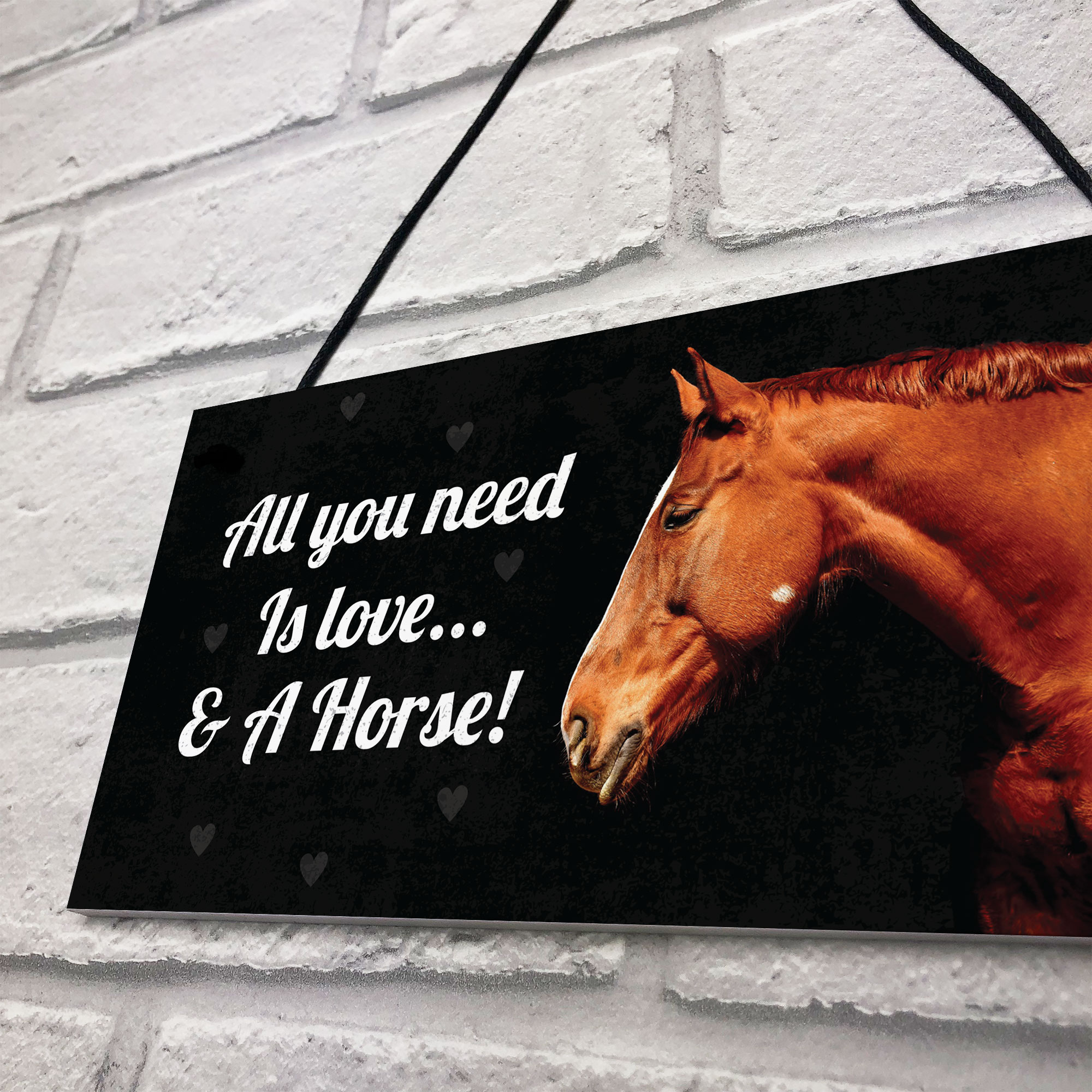 Horse Gift For Women Love & A Horse Plaque Gift For Horse Lover Stable