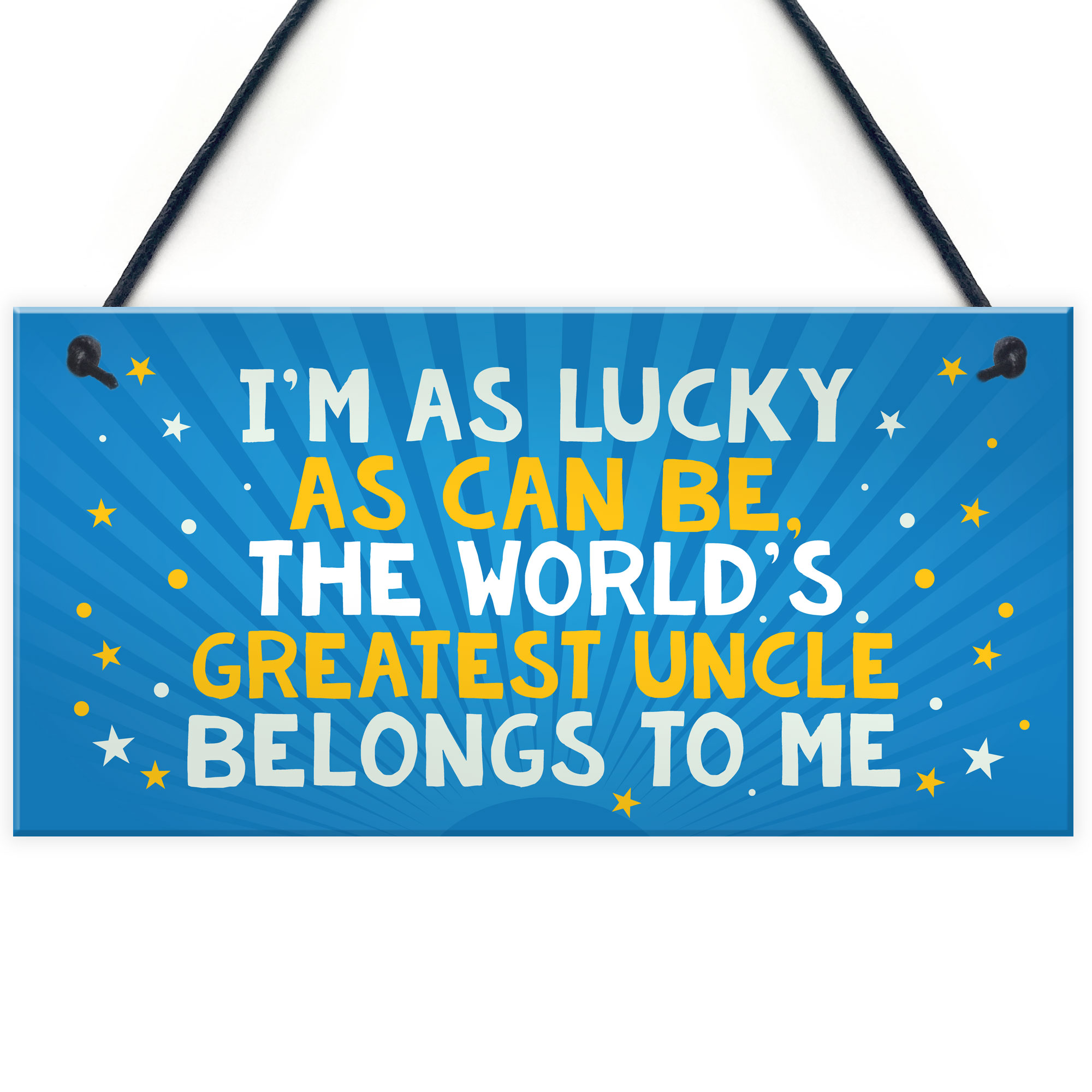 Novelty UNCLE Gifts Funny Plaques Christmas Birthday Gift For Him Gift