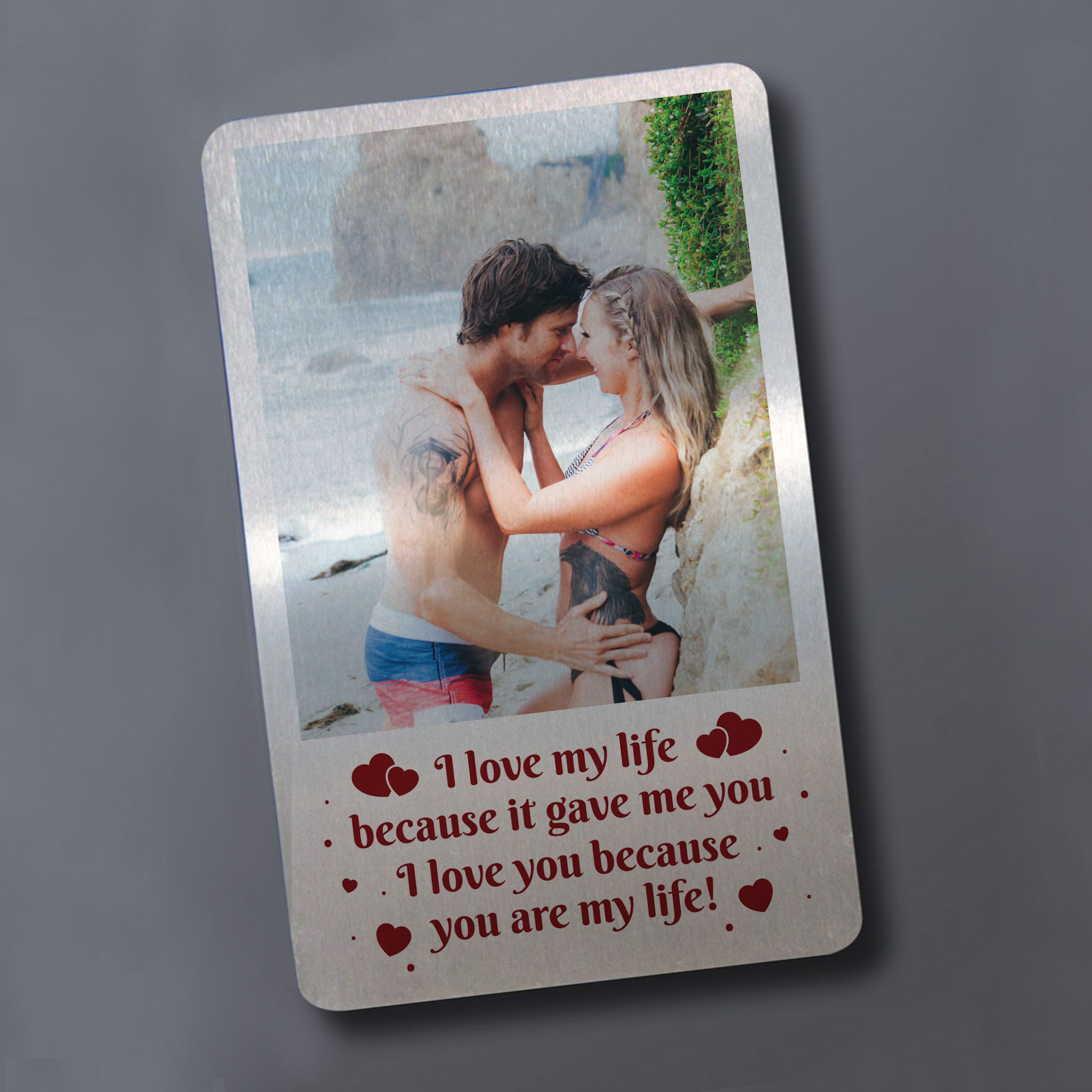 Anniversary Valentines Gift For Him Her Personalised Wallet Insert Husband Wife | eBay