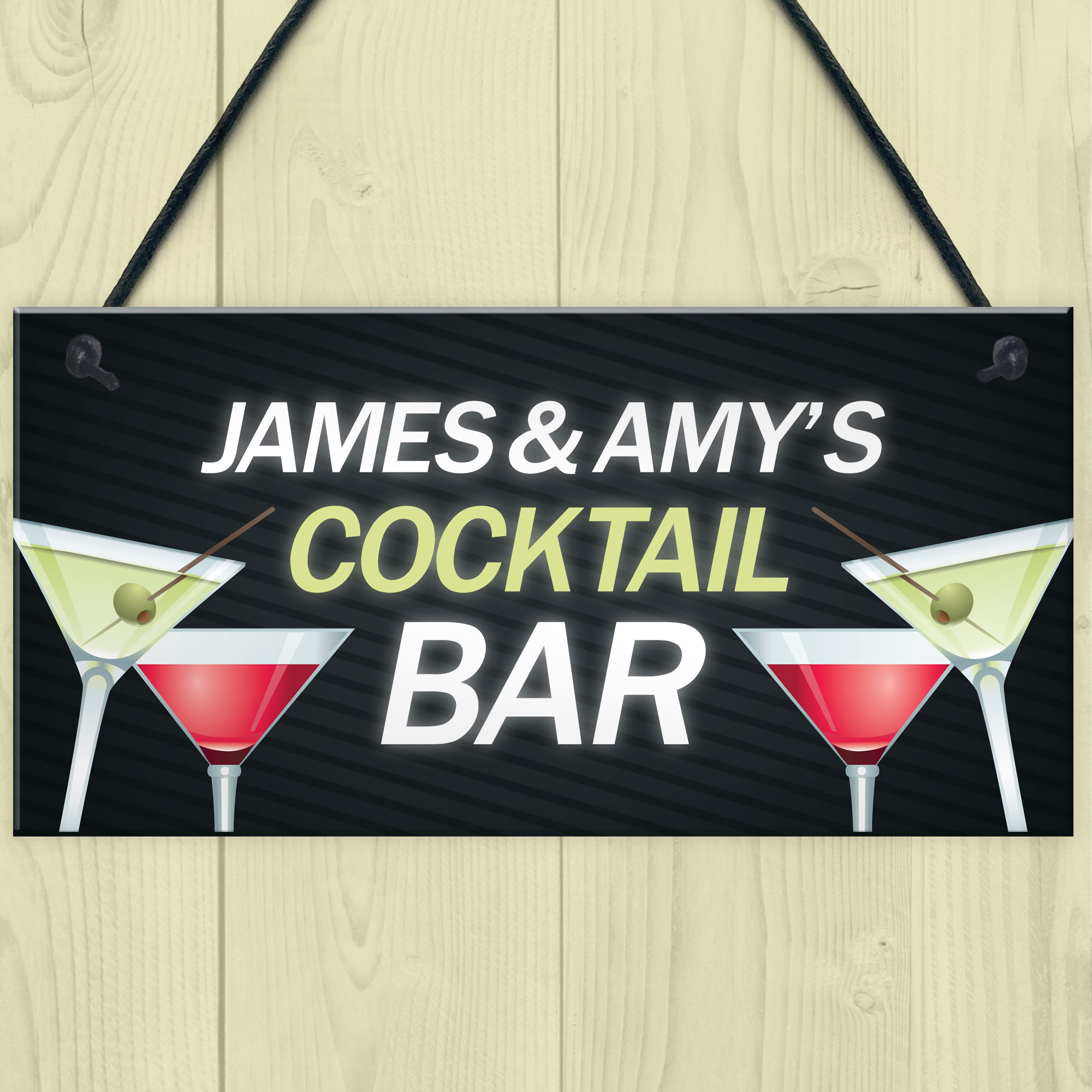 Personalised Cocktail Bar Signs Plaques Novelty Bar Sign For Home Alcohol Ts Ebay 