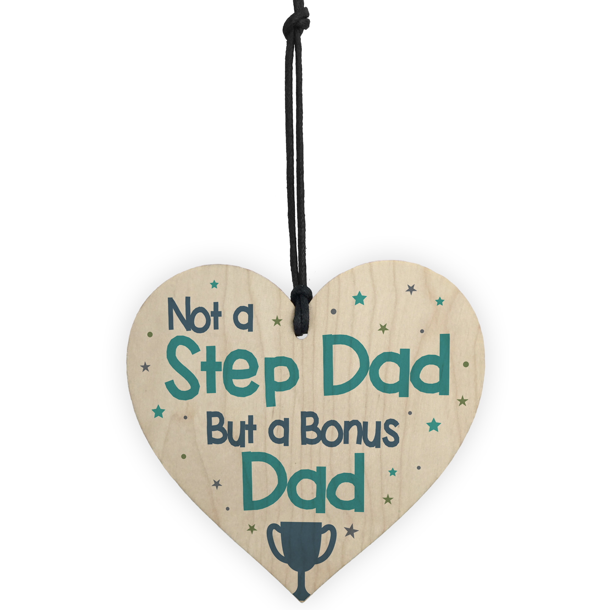 Novelty Gift For Step Dad Fathers Day Gifts For Step Dad Wooden Heart