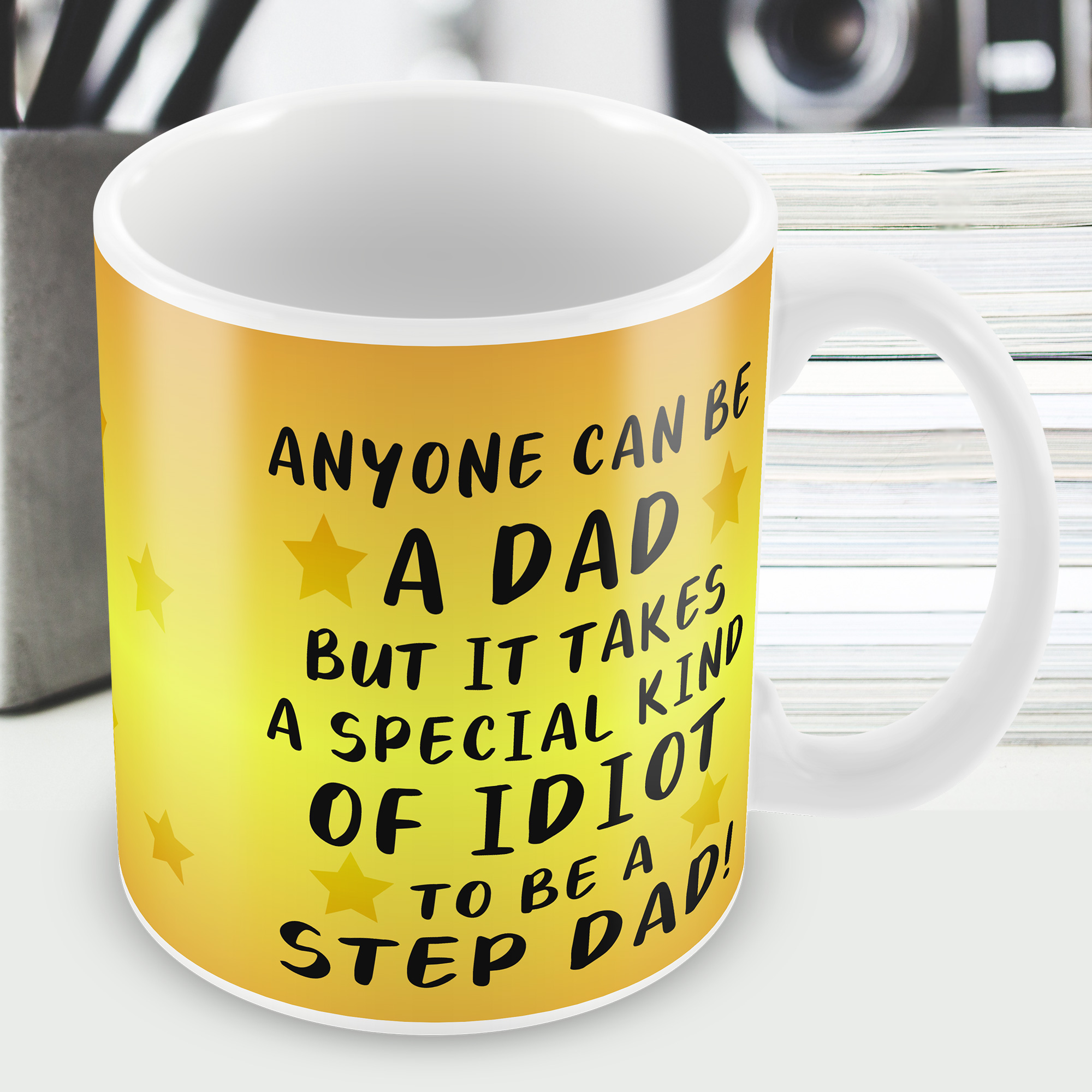 Funny Step Dad Gifts Novelty Mug For Fathers Day or Birthday Gifts For