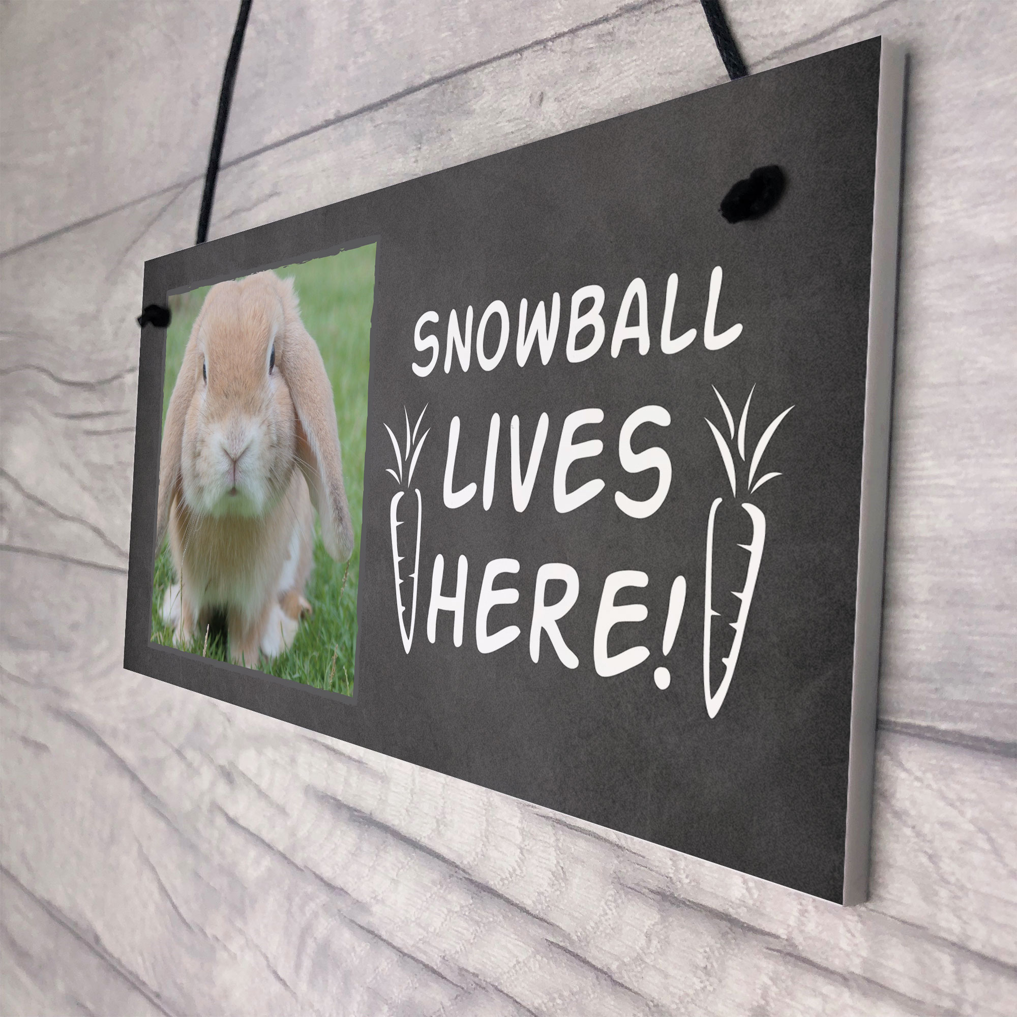 Novelty Sign For Rabbit PERSONALISED Bunny Sign Hutch Sign Home Decor ...