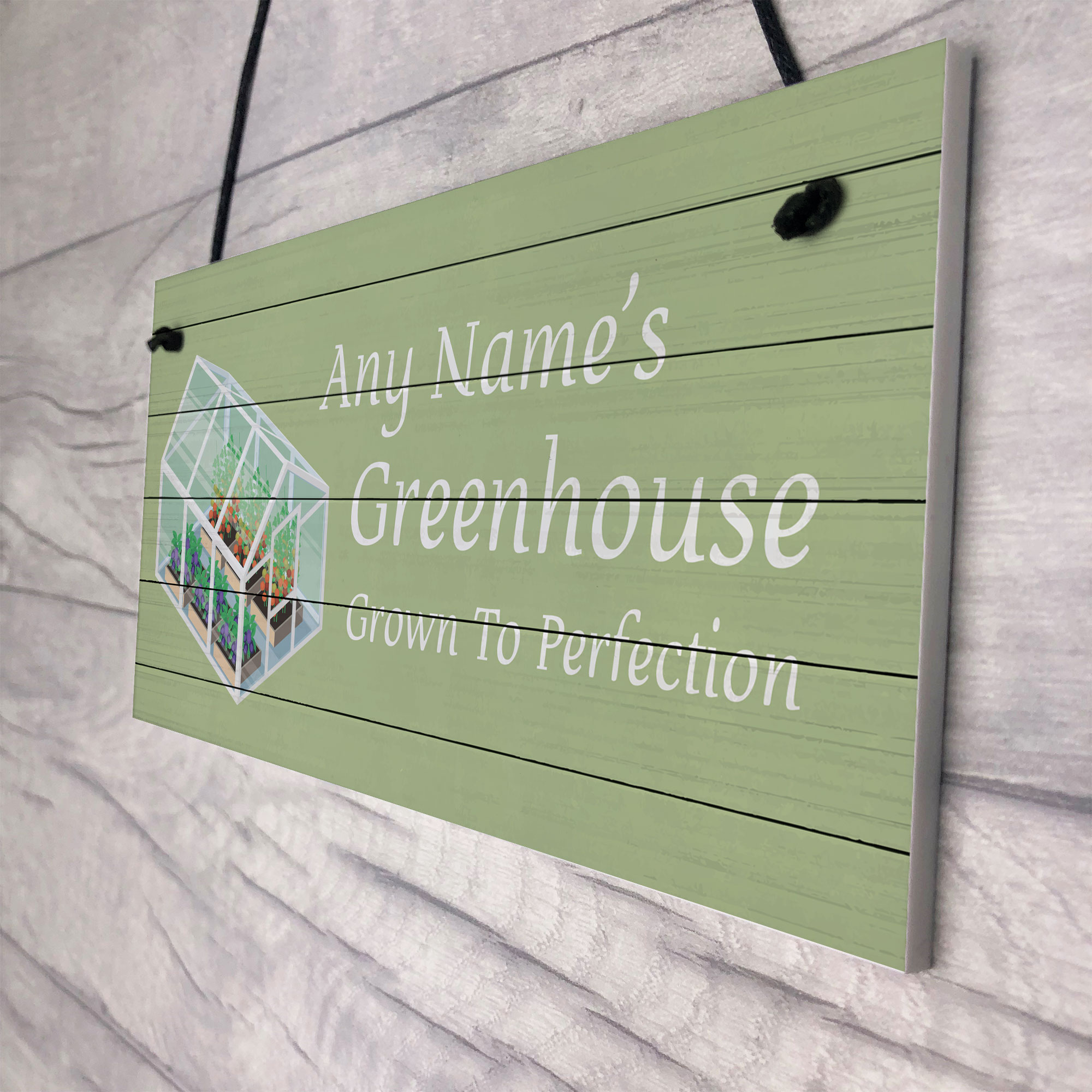 Novelty Greenhouse Sign PERSONALISED Garden Summerhouse Shed Sign Gift ...