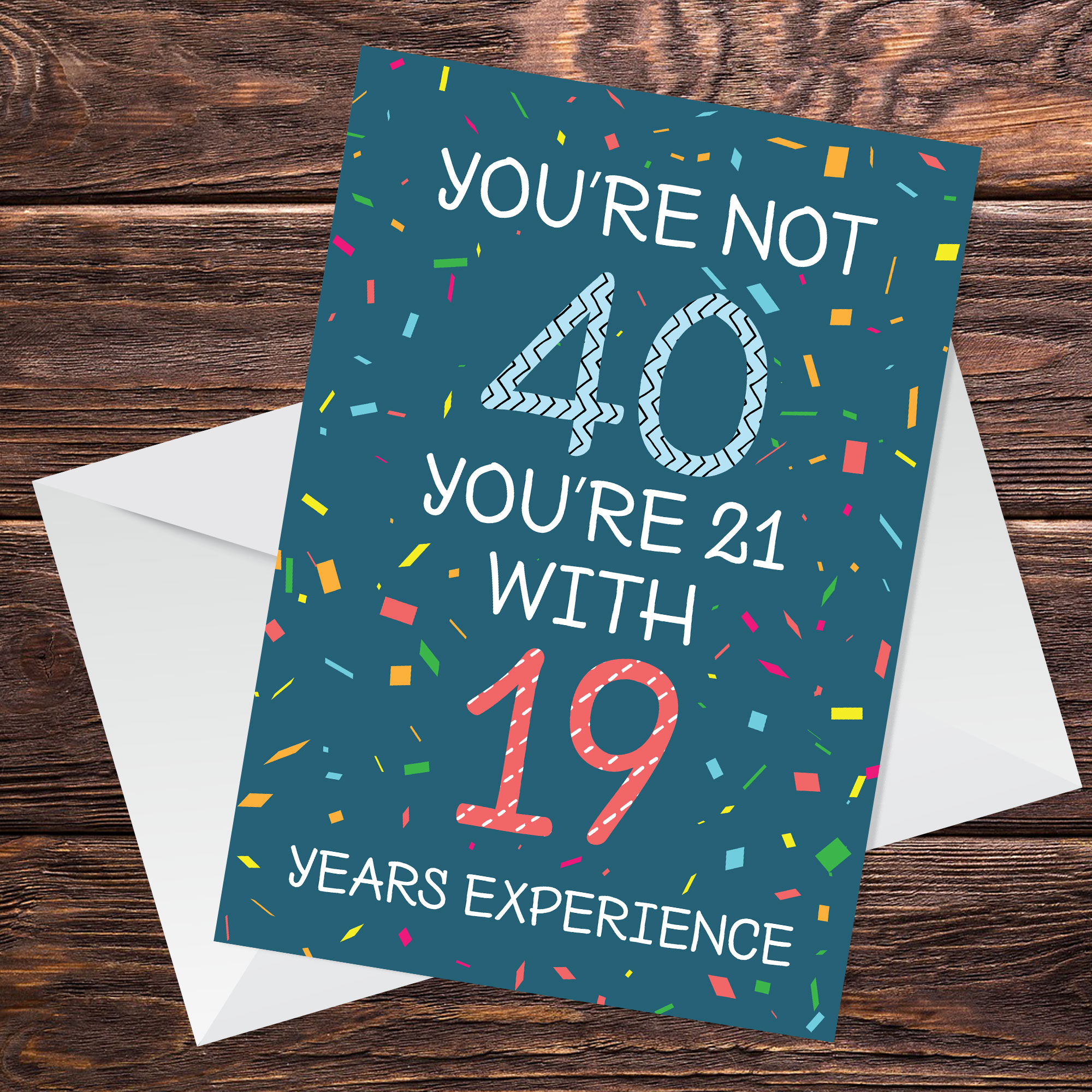 Quirky Funny 40th Birthday Card Novelty Friend Mum Dad Auntie Uncle ...