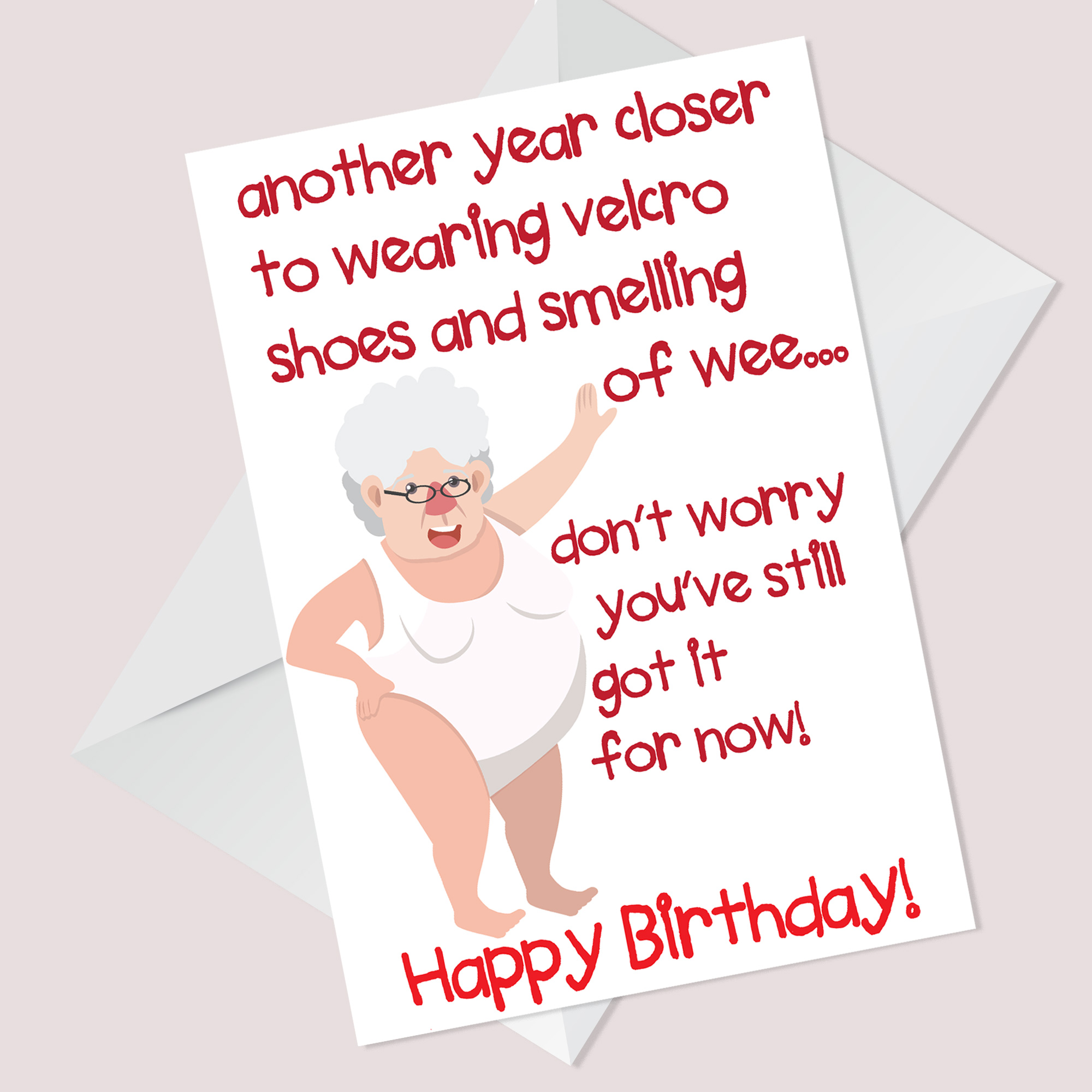 Funny Rude Birthday Card For Women Mum Nan Auntie 40th 50th 60th Card ...