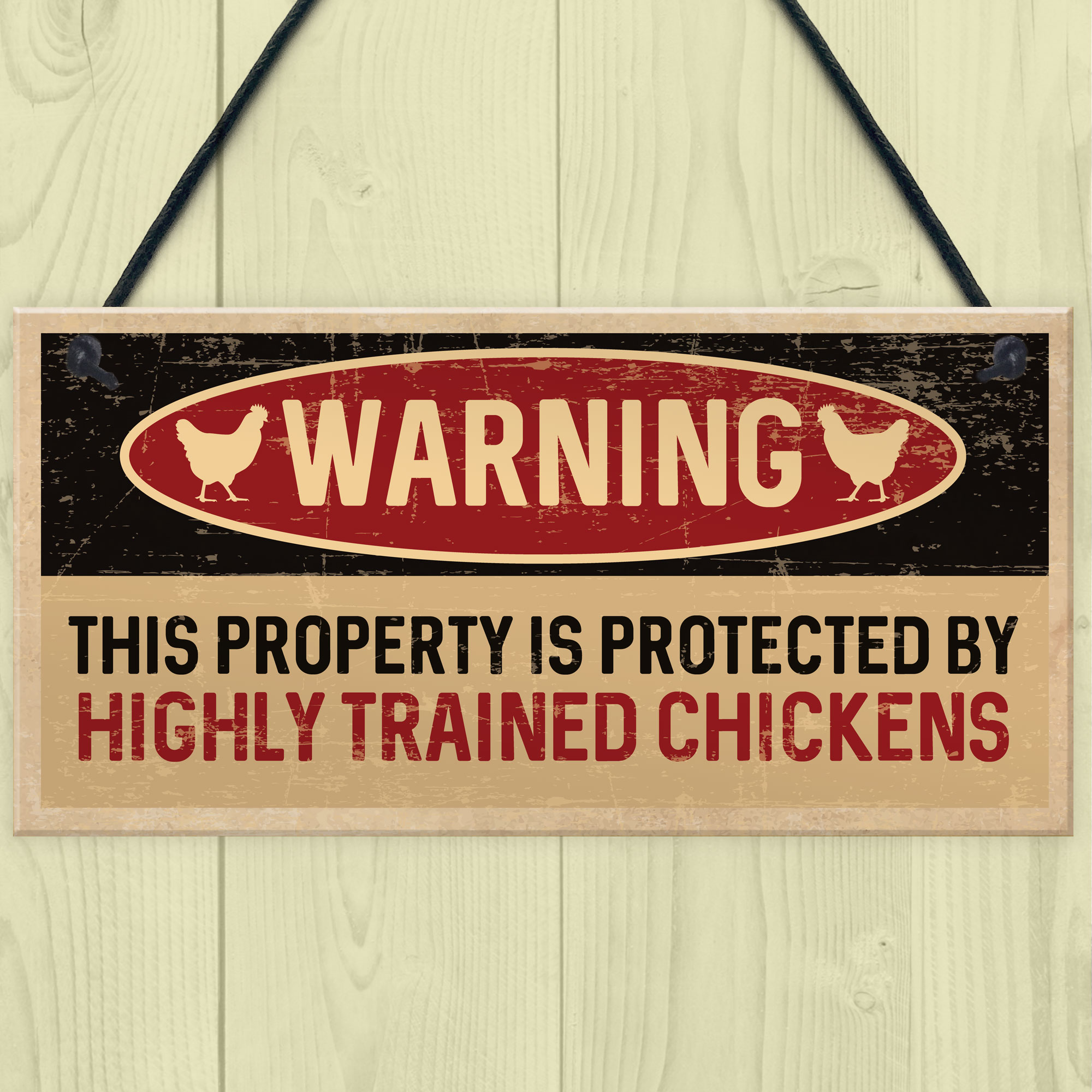 Funny Chicken Sign Hanging Garden Chicken Coop Hen House Sign Chicken ...