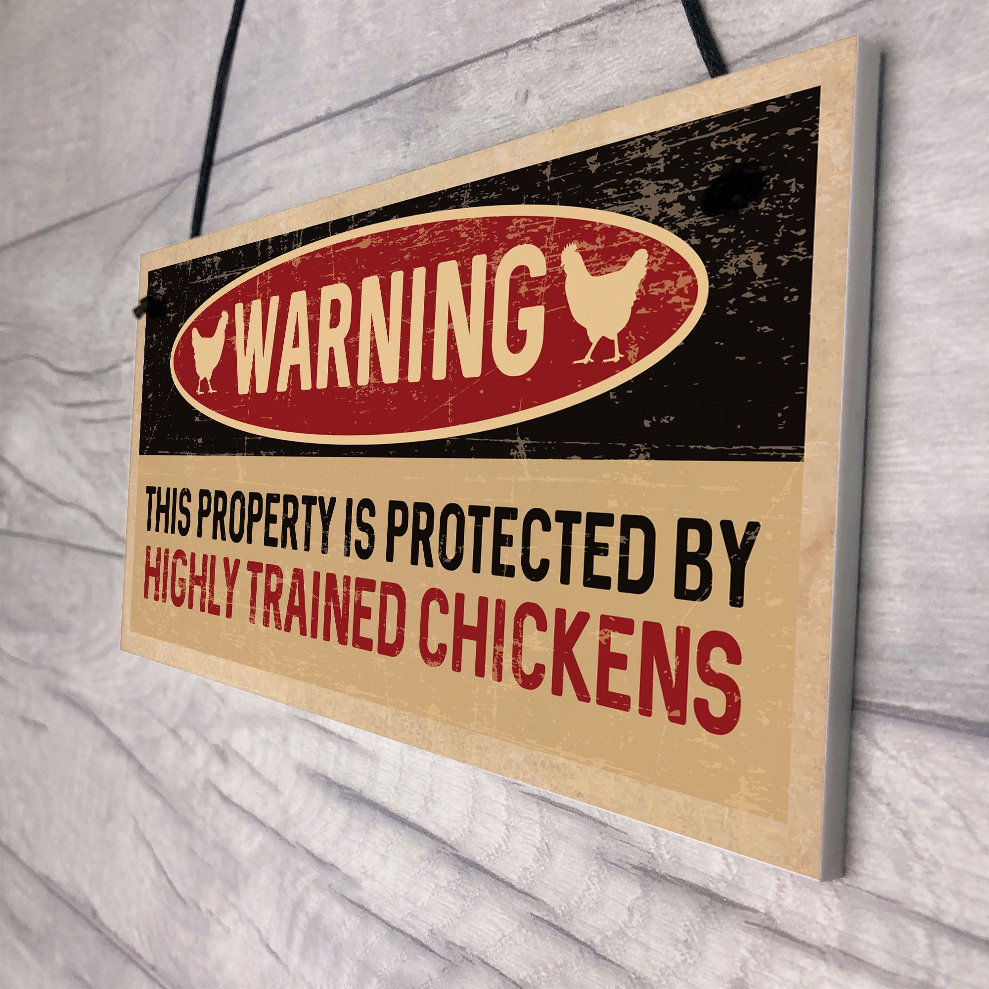 Funny Chicken Sign Hanging Garden Chicken Coop Hen House Sign Chicken ...