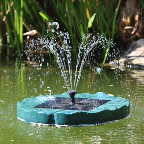 SOLAR SUN POWERED FLOATING WATER LILY GARDEN POND WATER FEATURE ...