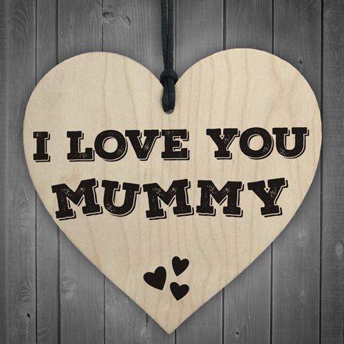 I Love You Mummy Wooden Hanging Heart Mothers Day T Mums Love Hearts Present 5060293727454 Ebay 9657