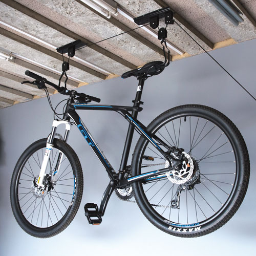 Details About Ceiling Bike Storage Lift Hang Cycle Bicycle Garage Shed Mount Pulley Rack Hoist